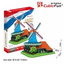 Puzzle 3D Wiatrak Holenderski Zestaw XL Cubic Fun
