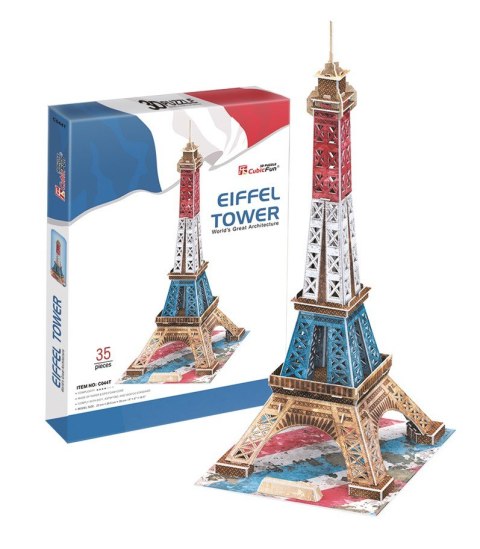 Puzzle 3D Wieża Eiffla edycja specjalna Cubic Fun