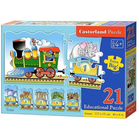 Puzzle Edukacja - Pociąg Castor