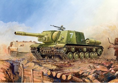 Model plastikowy Soviet Self Propelled Gun SU-152 Zvezda