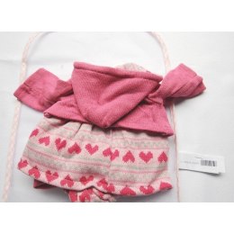 Sukienka i sweterek 38cm w serca Llorens
