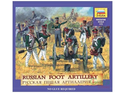 ZVEZDA Russian Foot Arti llery 1812-1814 Zvezda