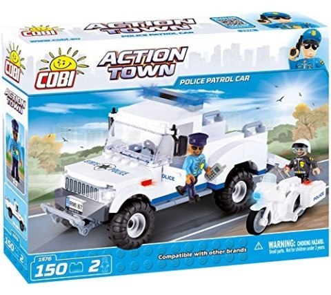 Klocki Action Town Policyjny samochód patrolowy Cobi Klocki