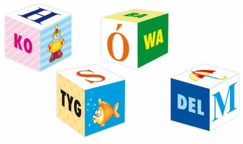 Klocki edukacyjne 18 elementów, zielone Adamigo