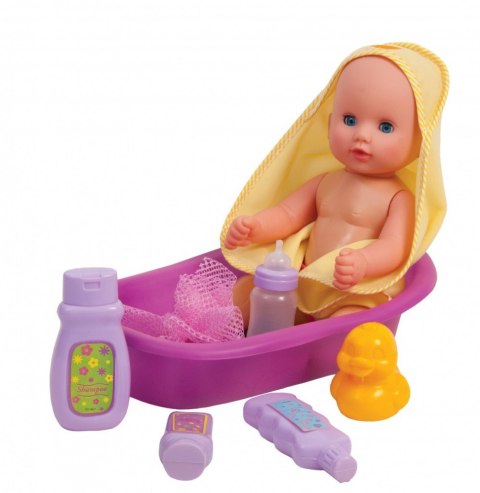 Lalka Agusia 29 cm, Pije i siusia + wanienka Dromader