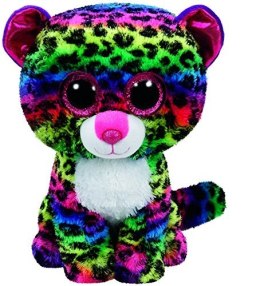 Maskotka TY Beanie Boos Dotty - Kolorowy leopard, 24 cm Meteor