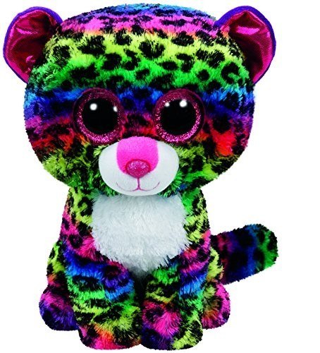 Maskotka TY Beanie Boos Dotty - Kolorowy leopard, 24 cm Meteor