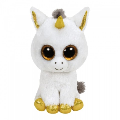 Maskotka TY Beanie Boos Pegasus - Biały jednorożec, 15 cm Meteor