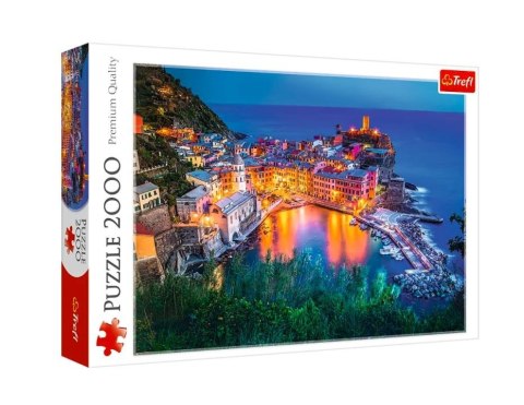 Puzzle 2000 ElementĂłw Vernazza o zmroku Trefl