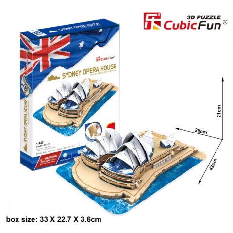 Puzzle 3D Opera Sydney zestaw XL Cubic Fun