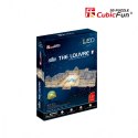 Puzzle 3D Palac Luwr LED Cubic Fun