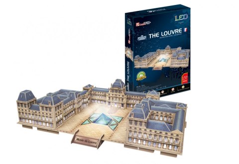 Puzzle 3D Palac Luwr LED Cubic Fun