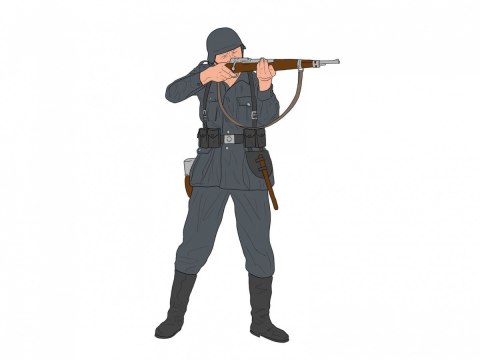 Zestaw figurek German Infantry WWII Revell