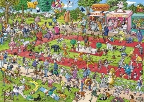1000 ELEMENTÓW Pokaz psów Heye