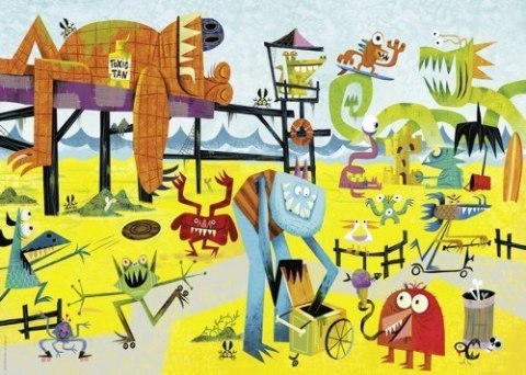 1000 ELEMENTÓW Potwory na plaży Heye