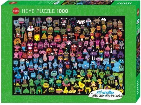 1000 ELEMENTÓW Tęczowe Doodle Heye
