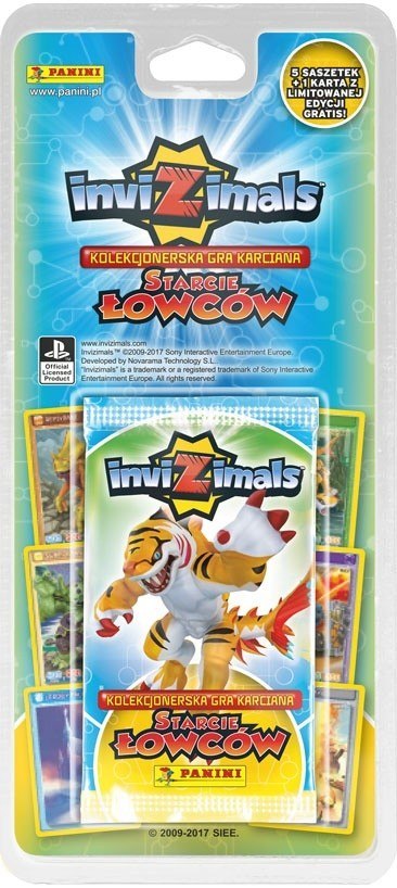 Invizimals S3 blister z kartami "Starcie Łowców" (5+1LE) Panini Kolekcja