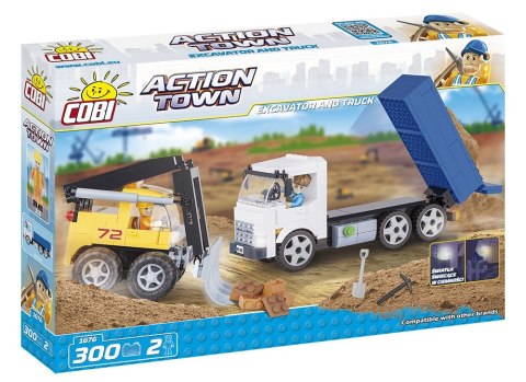 Klocki Action Town Buldożer i wywrotka Cobi Klocki