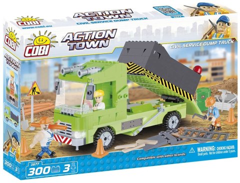 Klocki Action Town Wywrotka służb miejskich Cobi Klocki
