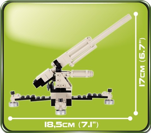 Klocki Armia 100 elementów Flak 36/37 8,8 cm Cobi Klocki