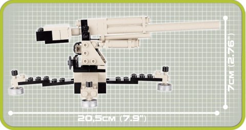 Klocki Armia 100 elementów Flak 36/37 8,8 cm Cobi Klocki
