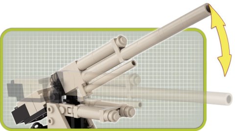 Klocki Armia 100 elementów Flak 36/37 8,8 cm Cobi Klocki