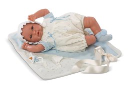 Noworodek 36 cm białe śpioszki Llorens