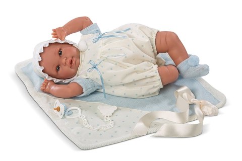 Noworodek 36 cm białe śpioszki Llorens