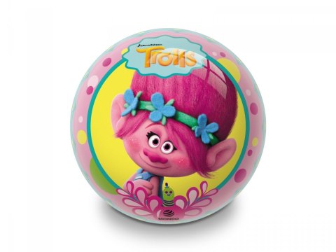 Piłka gumowa, Trolls, 14 cm Mondo