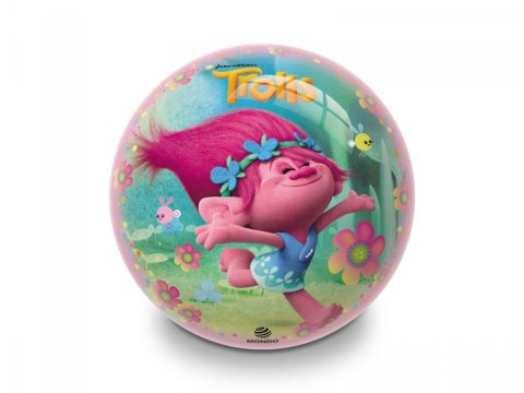 Piłka gumowa, Trolls, 14 cm Mondo