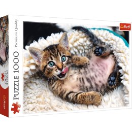 Puzzle 1000 elementĂłw WesoĹy kotek Trefl