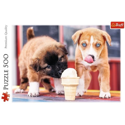 Puzzle 500 elementów Pora na lody Trefl