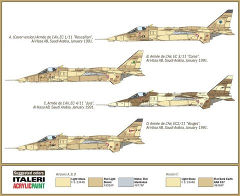 Sepecat Jaguar A Gulf War Italeri