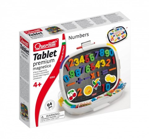 Tablica Magnetyczna premium cyfry, kształty Quercetti