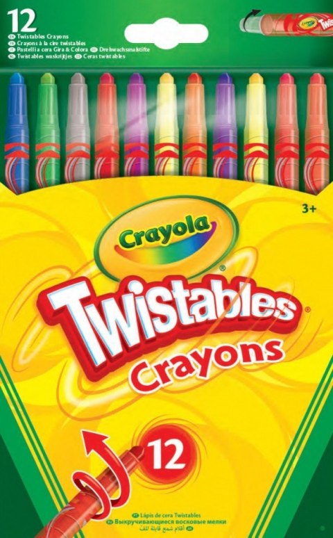 Wykręcane kredki 12 sztuk Crayola
