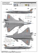 Chinese J-20 Mighty Dragon Trumpeter