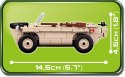 Klocki Armia 120 elementów VW Typ 166 Schwimmwagen - niemiecki pływający samochód terenowy Cobi Klocki