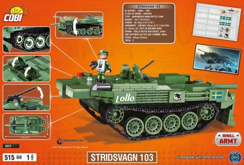Klocki Armia /3023/ Wot Stridsvagn 103 (S-Tank) Cobi Klocki