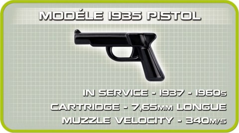 Klocki Armia 450 elementów Somua S-35 (Char 19535s) - francuski czołg średni Cobi Klocki