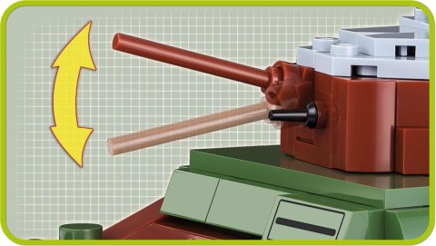 Klocki Armia 450 elementów Somua S-35 (Char 19535s) - francuski czołg średni Cobi Klocki