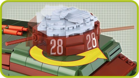 Klocki Armia 450 elementów Somua S-35 (Char 19535s) - francuski czołg średni Cobi Klocki
