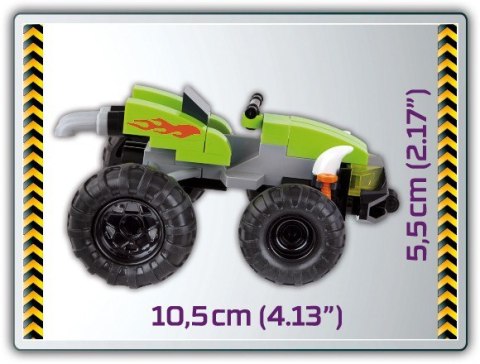 Klocki Monster Trux 120 Elementów Wyścig Cobi Klocki