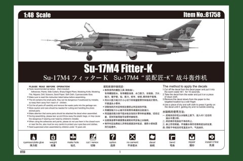 Model plastikowy Su-17M4 Fitter-K Hobby Boss