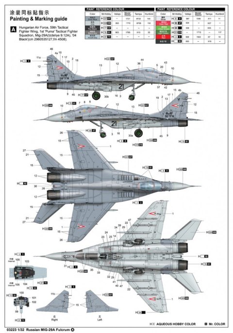 Russian MIG-29A Fulcrum Trumpeter