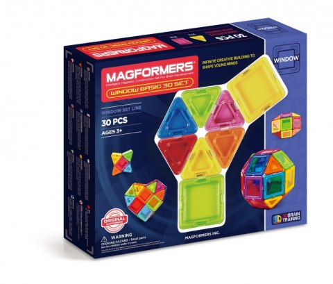 30 Elementów Euducational Window Basic Magformers