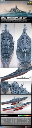 Model plastikowy BB-63 USS Missouri 1/700 Academy