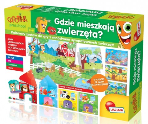 Carotina Gdzie mieszkają zwierzęta? Lisciani