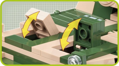 Klocki Armia 515 Elementów SDKFZ 184 Panzerjager II Cobi Klocki