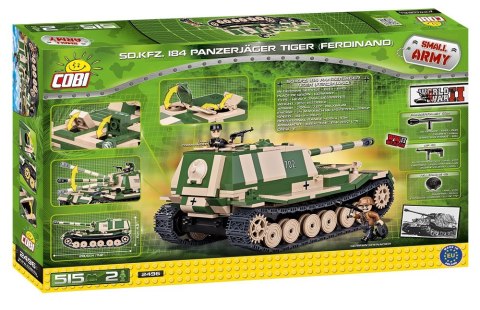 Klocki Armia 515 Elementów SDKFZ 184 Panzerjager II Cobi Klocki