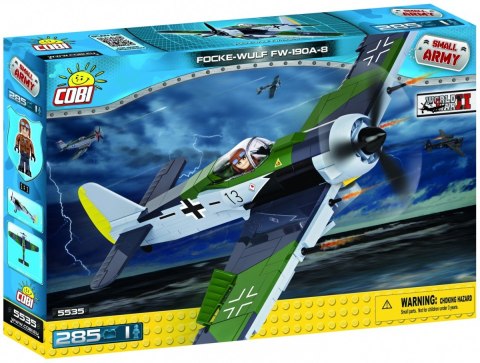 Klocki Armia Focke-Wulf Fw190 A-8, myśliwiec niemiecki Cobi Klocki